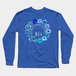 World diabetes day- Flower circle Long Sleeve T-Shirt